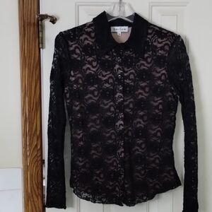 Harlow Black Lace Women's Top